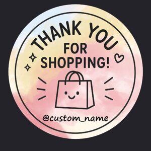 Custom Thank You for Shopping